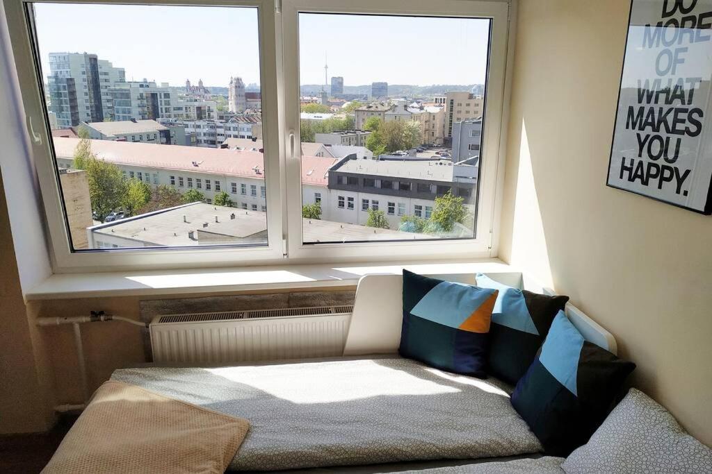 9Th Floor Amazing View Central Studio Apartment Vilna Exterior foto